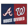 33.75" x 42.5" Braves / Nationals House Divided Rectangle Mat