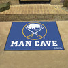 33.75" x 42.5" Buffalo Sabres Man Cave All-Star Navy Rectangle Mat