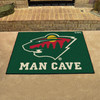 33.75" x 42.5" Minnesota Wild Man Cave All-Star Green Rectangle Mat