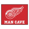 33.75" x 42.5" Detroit Red Wings Man Cave All-Star Red Rectangle Mat