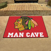 33.75" x 42.5" Chicago Blackhawks Man Cave All-Star Red Rectangle Mat