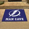 33.75" x 42.5" Tampa Bay Lightning Man Cave All-Star Blue Rectangle Mat
