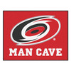 33.75" x 42.5" Carolina Hurricanes Man Cave All-Star Red Rectangle Mat