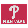 33.75" x 42.5" Philadelphia Phillies Man Cave All-Star Red Rectangle Mat