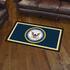 3' x 5' U.S. Navy Crest Blue Rectangle Rug