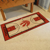 29.5" x 54" Toronto Raptors NBA Court Red Rectangle Runner Mat