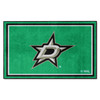 4' x 6' Dallas Stars Green Rectangle Rug