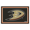 4' x 6' Anaheim Ducks Black Rectangle Rug