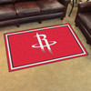 4' x 6' Houston Rockets Red Rectangle Rug