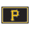 4' x 6' Pittsburgh Pirates Black Rectangle Rug