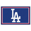 4' x 6' Los Angeles Dodgers Logo Blue Rectangle Rug