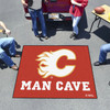 59.5" x 71" Calgary Flames Man Cave Tailgater Red Rectangle Mat