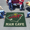 59.5" x 71" Minnesota Wild Man Cave Tailgater Green Rectangle Mat