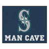 59.5" x 71" Seattle Mariners Man Cave Tailgater Navy Rectangle Mat