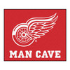 59.5" x 71" Detroit Red Wings Man Cave Tailgater Red Rectangle Mat