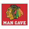 59.5" x 71" Chicago Blackhawks Man Cave Tailgater Red Rectangle Mat