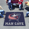 59.5" x 71" Columbus Blue Jackets Man Cave Tailgater Navy Rectangle Mat