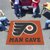 59.5" x 71" Philadelphia Flyers Man Cave Tailgater Orange Rectangle Mat