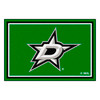 59.5" x 88" Dallas Stars Green Rectangle Rug