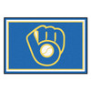 59.5" x 88" Milwaukee Brewers Blue Rectangle Rug