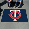 59.5" x 94.5" Minnesota Twins Navy Rectangle Ulti Mat