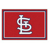 59.5" x 88" St. Louis Cardinals Logo Red Rectangle Rug