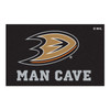 59.5" x 94.5" Anaheim Ducks Black Man Cave Rectangle Ulti Mat