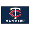 59.5" x 94.5" Minnesota Twins Navy Man Cave Rectangle Ulti Mat