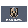 59.5" x 94.5" Vegas Golden Knights Gray Man Cave Rectangle Ulti Mat
