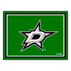 8' x 10' Dallas Stars Green Rectangle Rug