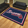 8' x 10' Atlanta Braves Blue Rectangle Rug