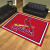 8' x 10' St. Louis Cardinals Red Rectangle Rug