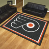 8' x 10' Philadelphia Flyers Black Rectangle Rug