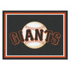 8' x 10' San Francisco Giants Black Rectangle Rug