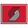 8' x 10' Portland Trail Blazers Red Rectangle Rug