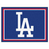 8' x 10' Los Angeles Dodgers Logo Blue Rectangle Rug