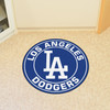 27" Los Angeles Dodgers Roundel Blue Round Mat