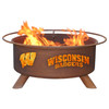University of Wisconsin Badgers Metal Fire Pit