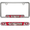 San Francisco 49ers Embossed License Plate Frame