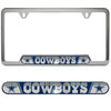 Dallas Cowboys Embossed License Plate Frame