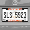 Denver Broncos Black License Plate Frame