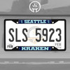 Seattle Kraken Black License Plate Frame
