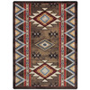 5' x 8' Bow Strings Brown Southwest Rectangle Rug