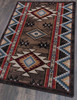 3' x 4' Bow Strings Brown Southwest Rectangle Scatter Rug