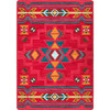 4' x 5' Buckhorn Red Southwest Rectangle Rug