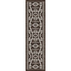 2' x 8' Cloudburst Chocolate Southwest Rectangle Runner Rug