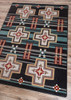 8' x 11' Grand River Black Southwest Rectangle Rug