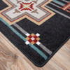 2' x 8' Grand River Black Southwest Rectangle Runner Rug