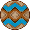 8' Heritage Rust Southwest Round Rug