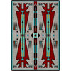 4' x 5' Horse Thieves Electric Southwest Rectangle Rug